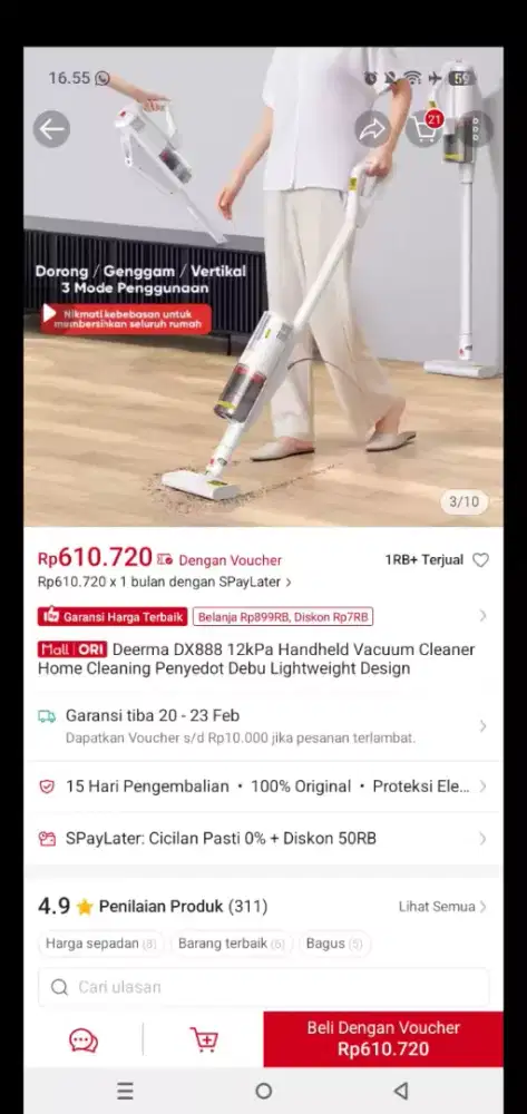 Vacuum cleaner baru (murah)