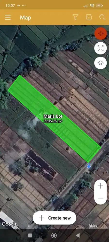 Tanah Sawah Produktif Kebon Waris