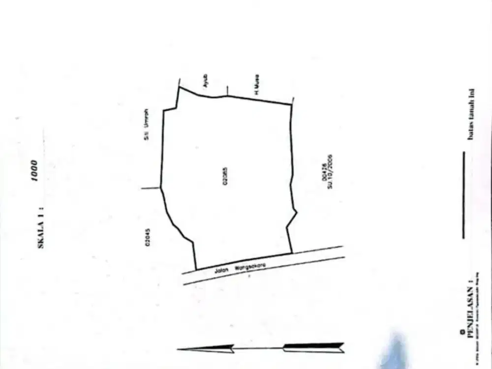 Dijual Tanah Darat di Aria Wangsakara Tigaraksa