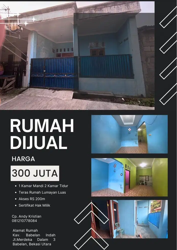 Dijual Rumah Tinggal Siap Huni