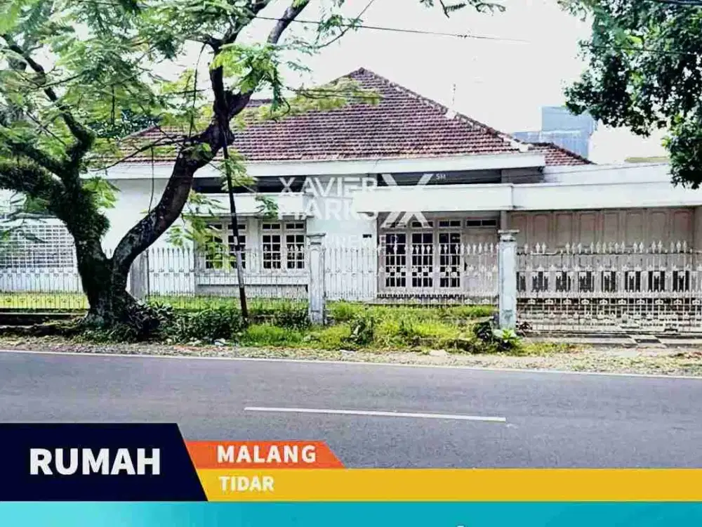 Dijual Rumah Luas, Terawat Dan Siap Huni di Poros Jalan Raya Tidar Kota Malang
