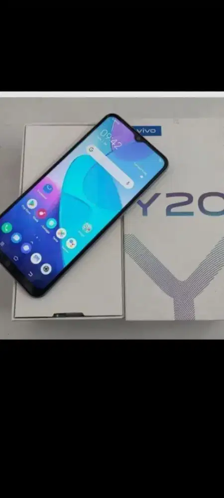 Vivo y20 ram4/64 fullset like new siap pakai