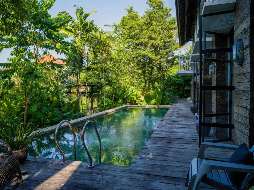 Villa ketewel estetic tepi sungai sangat luas