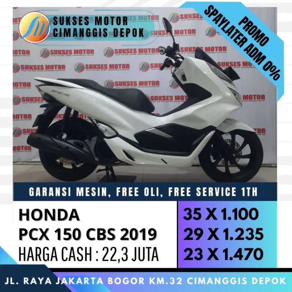 PCX 150 CBS 2019 TERMURAH CASH KREDIT CC PAYLATER BISA [SUKSES MOTOR]