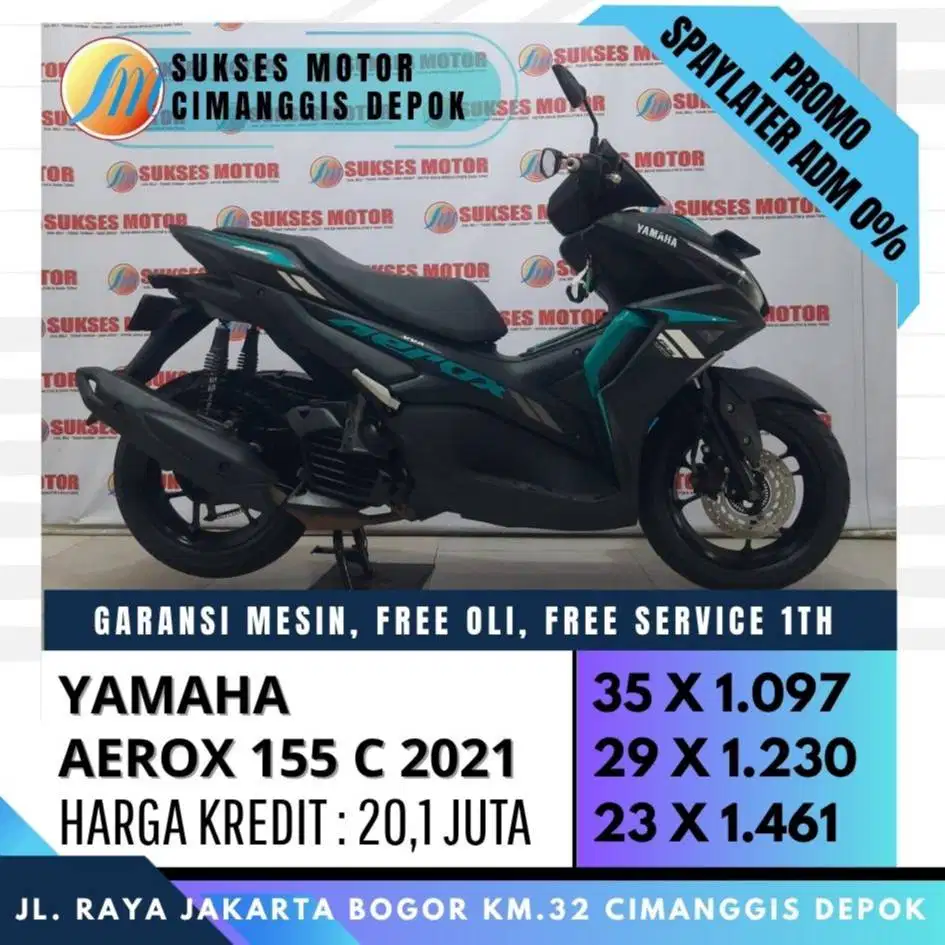 AEROX 155 C 2021 CASH KREDIT MOTOR SEKEN DP MURAH CICILAN RINGAN