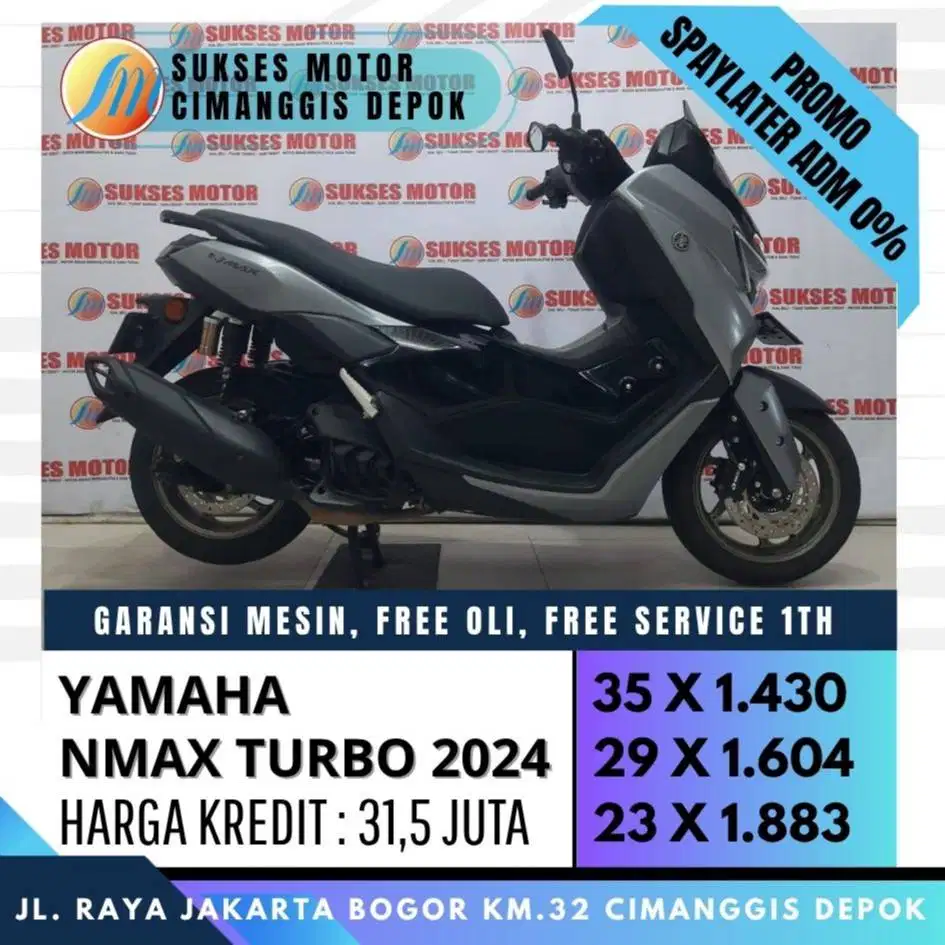 YAMAHA NMAX TURBO 2024 CASH KREDIT TUKAR TAMBAH PAYLATER BISA