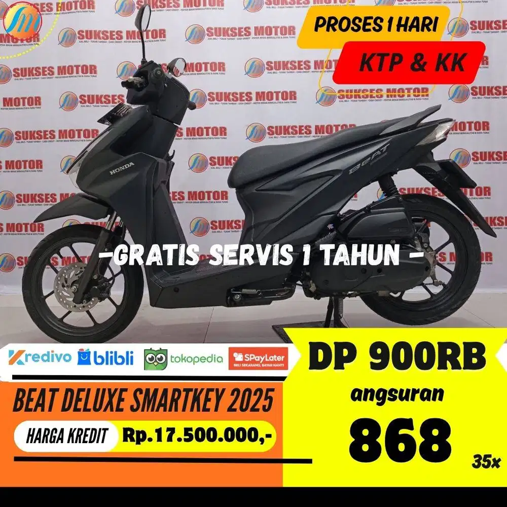 HONDA BEAT DELUXE SMARTKEY 2025 DP HANYA 900RIBU ANGSURAN RINGAN