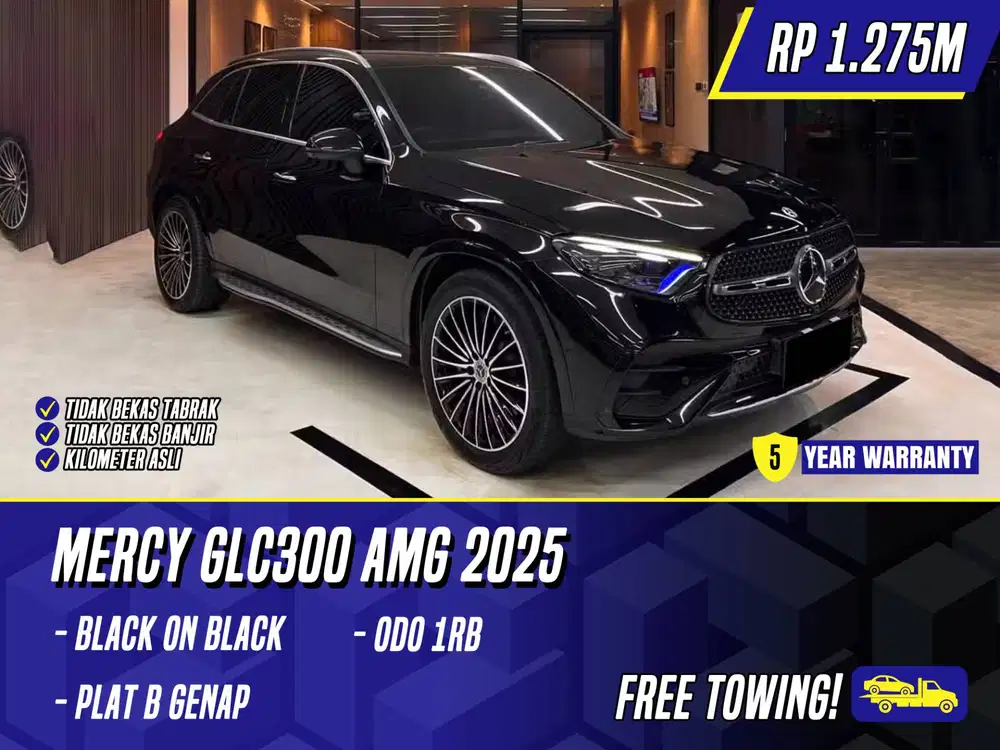 Mercedes Benz GLC300 AMG 2025 NIK 2024 Black Hitam Mercy GLC 300