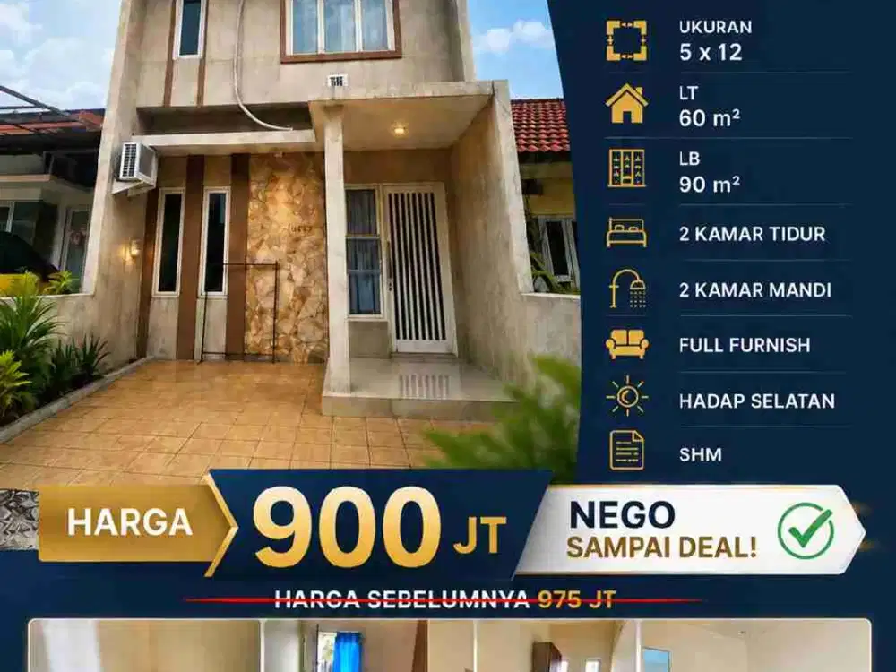 rumah 2 lantai minimalis siap pakai bukit palma citraland utara surabaya
