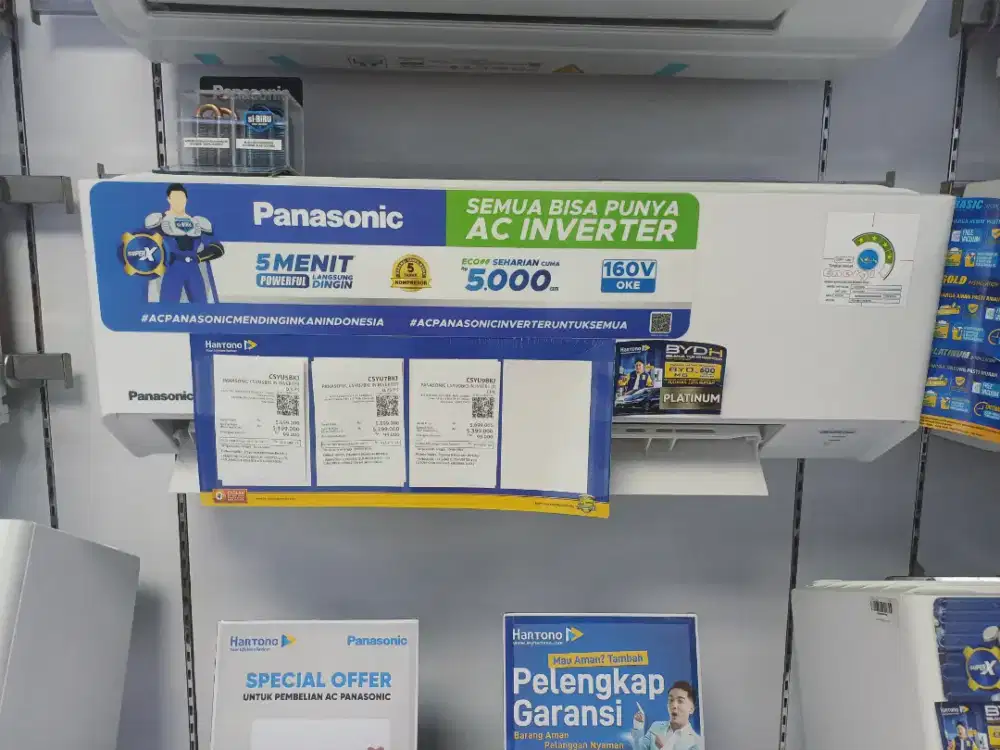 Cicilan tanpa kartu kredit DP 0% AC PANASONIC 0.5PK