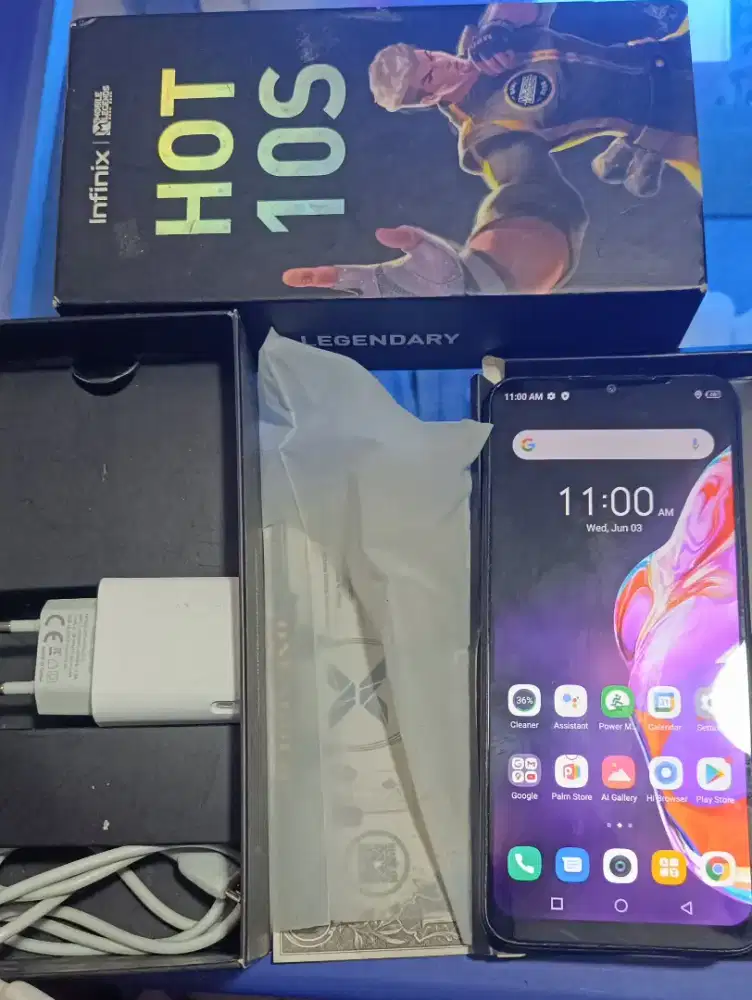Infinix hot 10 s jual cpet komplit