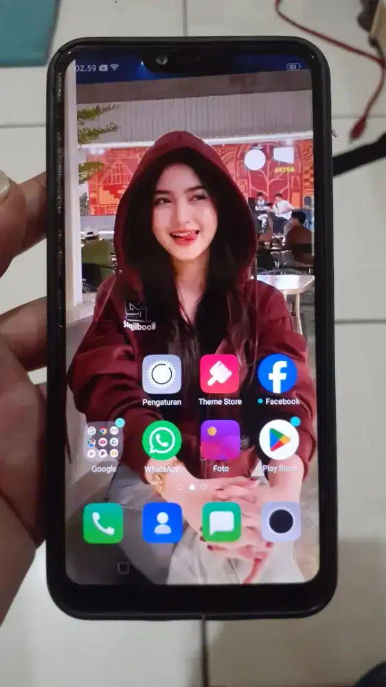 Oppo A3s 4G 3/32 layar 6.2 inchi mulus