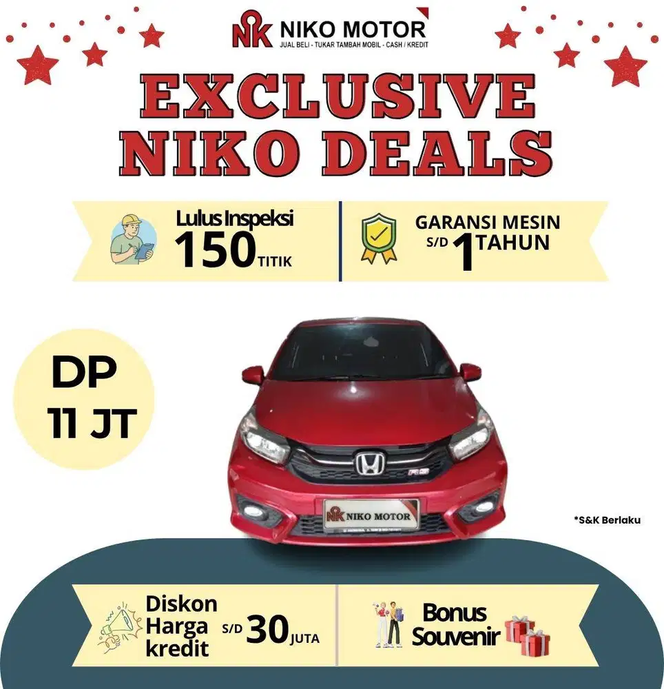 (ANTIK KM38RB) BRIO RS 2019 MT : 2018|2020