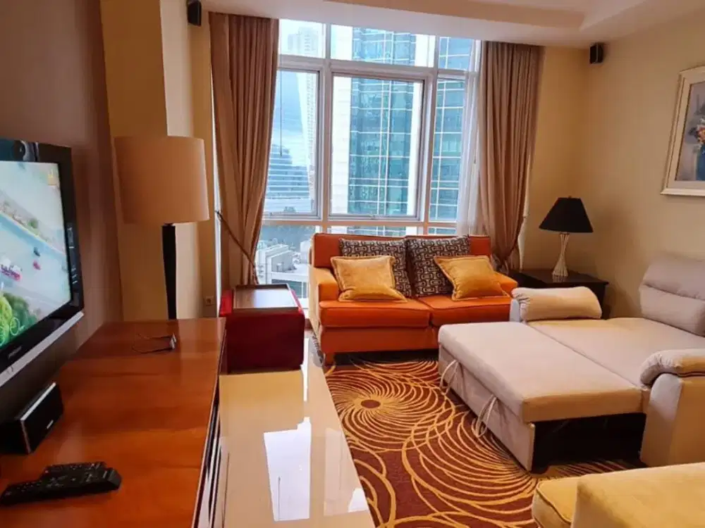 Best Deal! 1BR Oakwood Premier Cozmo Mega Kuningan – Fully Furnished, Only Rp 18 Juta/Bulan