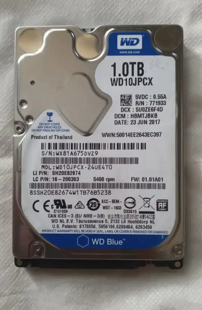 WD BLUE 1000 GB NON SLIM