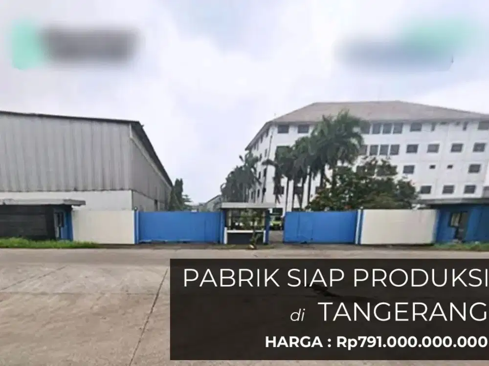 A66 Jual Pabrik Besi Lelang di Kawasan Industri Milenium Cikupa