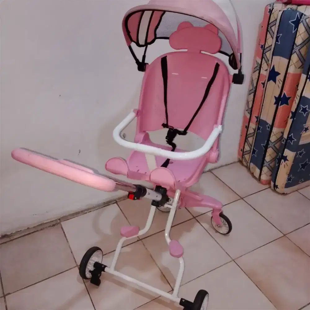 STROLLER 2ARAH Warna Pink