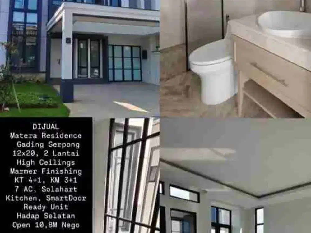 Dijual Rumah Matera Residence Gading Serpong