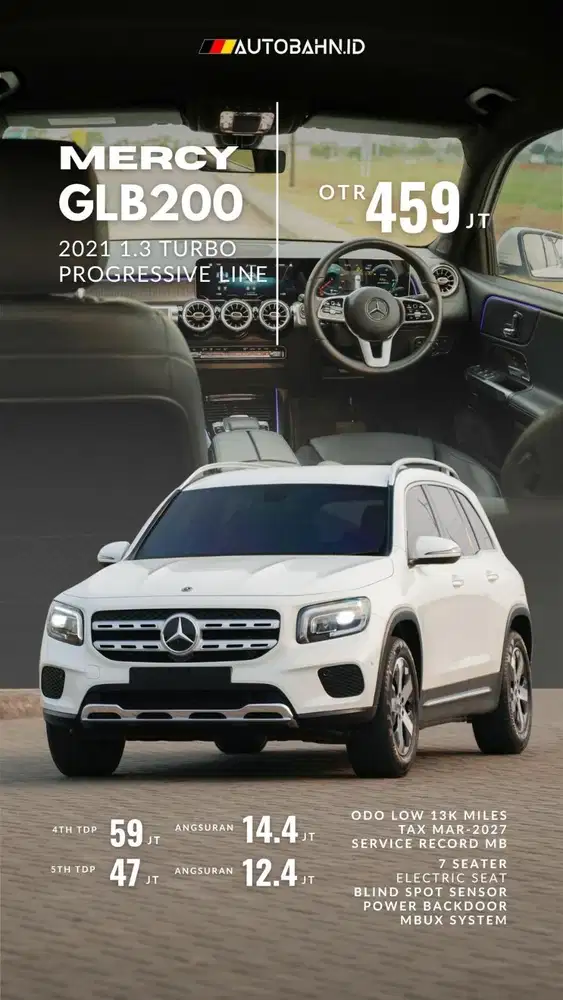Baby-G! Mercedes Benz GLB200 1.3 Progressive Line 2021 x3 a200 c200