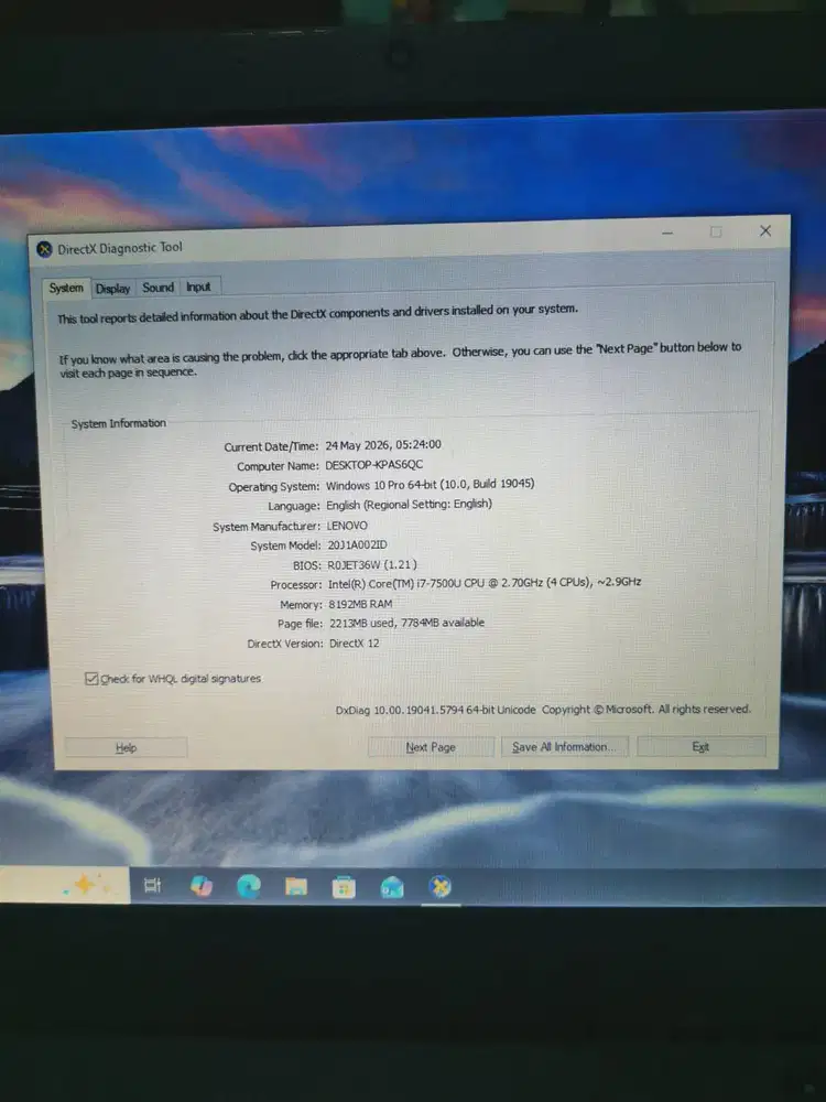 Laptop Thinkpad 13 kelas bisnis untuk kerja/kuliah