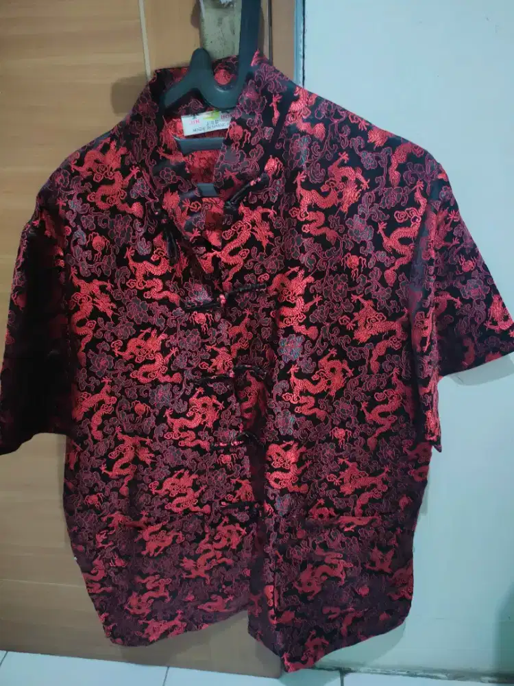 Baju Cheongsam tangan pendek