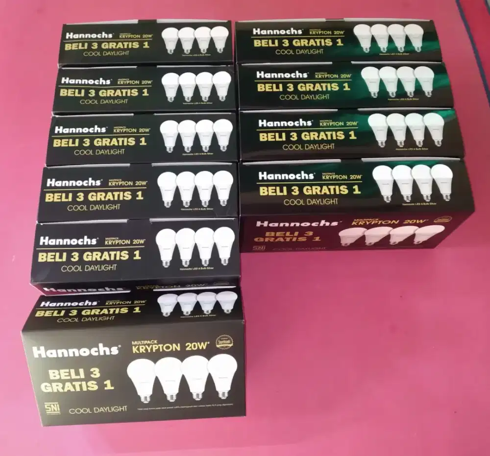 LAMPU LED HANNOCHS 20 WATT 10 PACK = 40 BIJI
JAMIN BARU DAN ORI