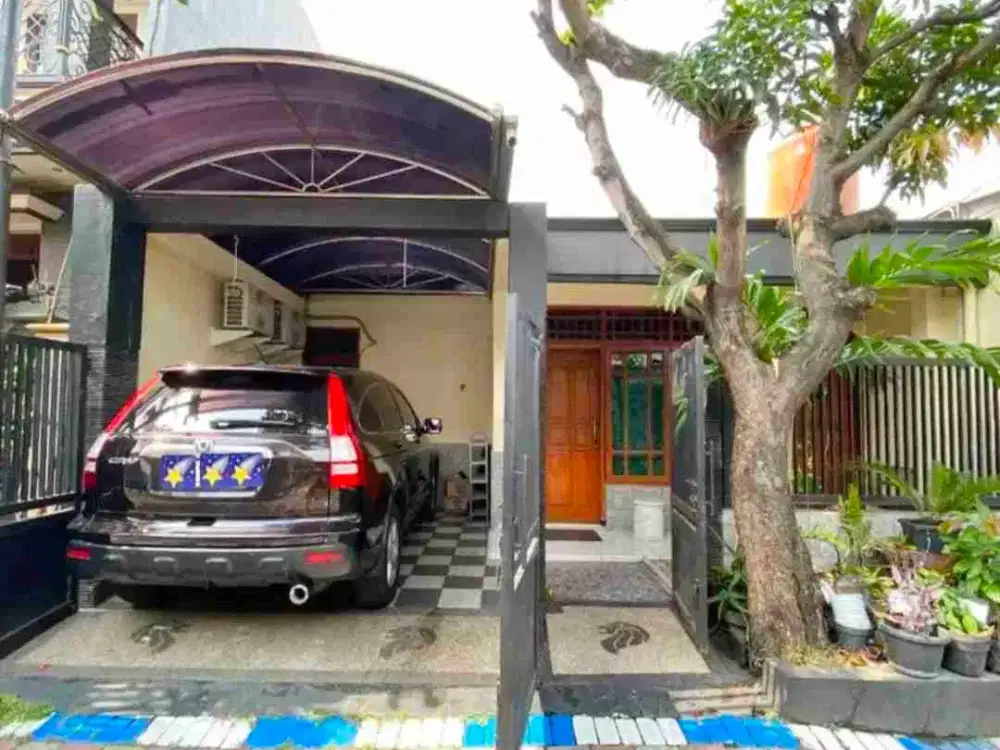 Rumah Siap Huni Full Renov Lantai Granit Bonus Perabot di Perum Rewwin Waru Sidoarjo Dekat Bunderan & Tol Waru