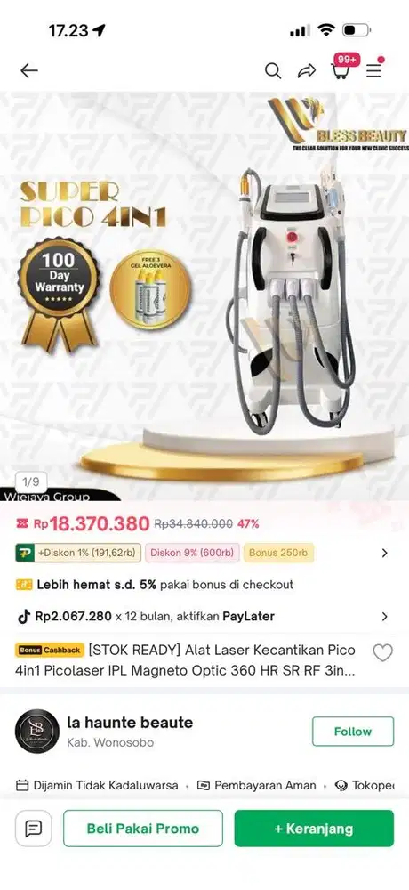 Alat laser PICO 360 Magneto IPL