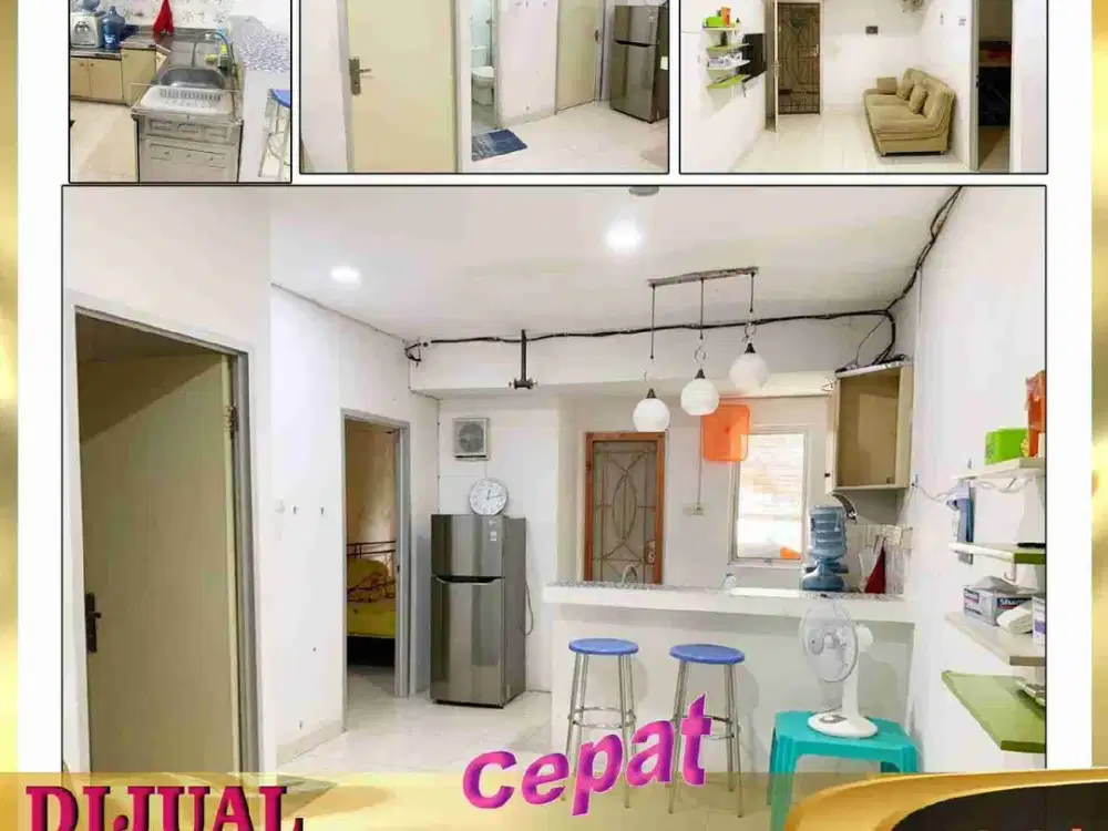 DIJUAL APARTEMEN 2 BR  LUAS 40 M²  DI TELUK INTAN TOPAZ PENJARINGAN JAKARTA UTARA