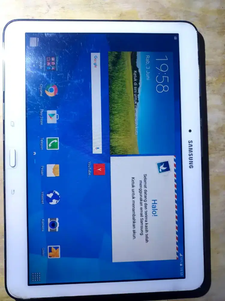 DIJUAL TABLET SAMSUNG GALAXY TAB 4 4G LAYAR 10 INCH HARGA NEGO