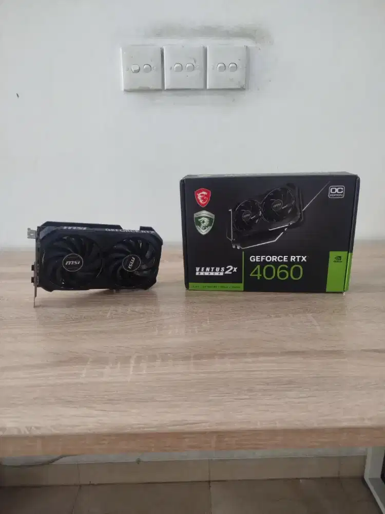 VGA RTX 4060 MSI Ventus Black 2x 8Gb GDDR 6 (Bekas)