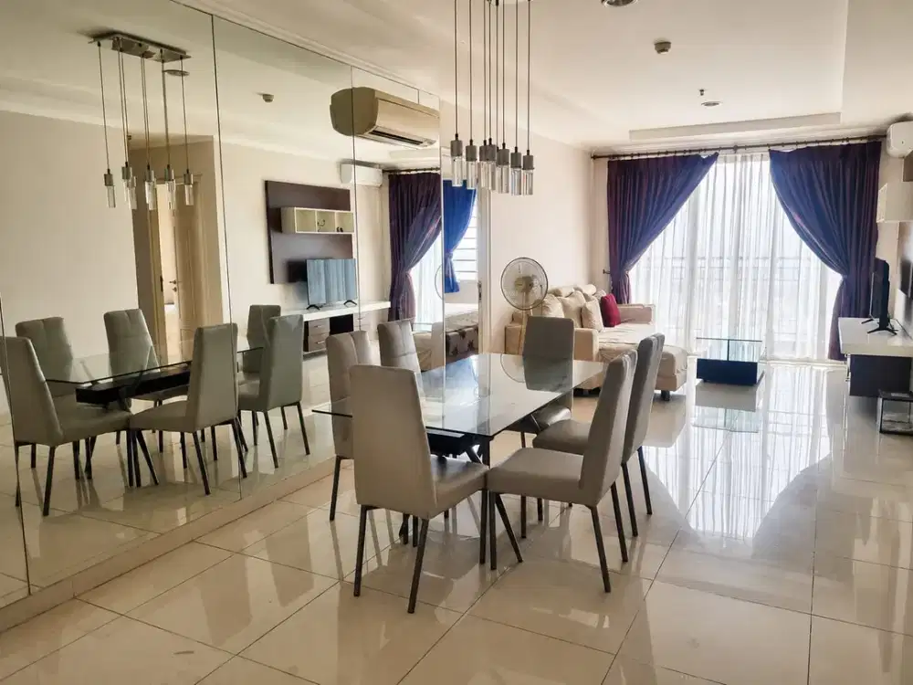 Apt Mewah French Walk Kelapa Gading Uku 110 M2 KT 3 KM Furnished Hrg Menarik
