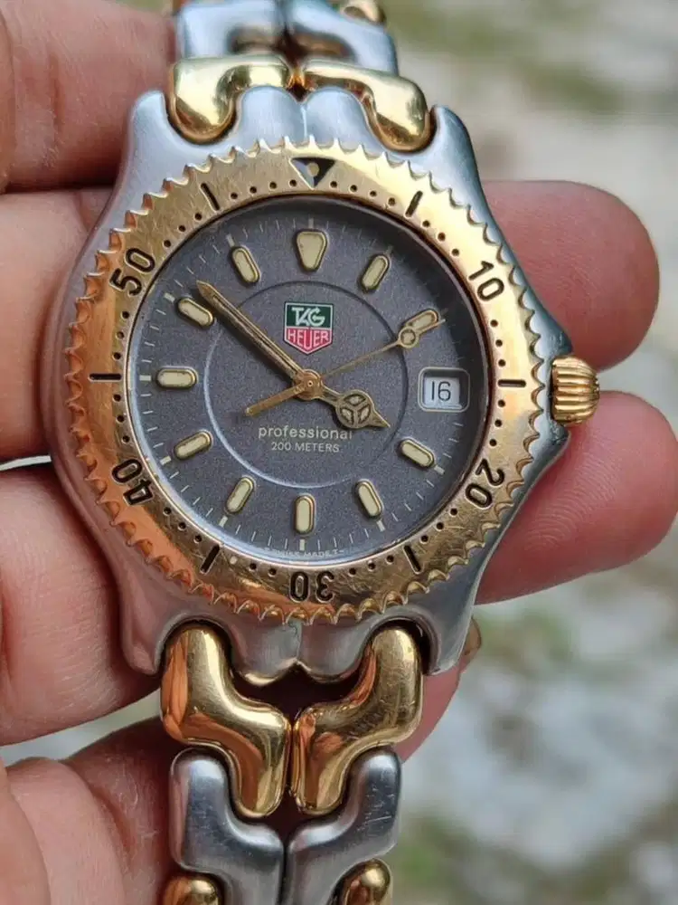 Tag heuer fishbone big size vintage WG1120 rantai panjang murah