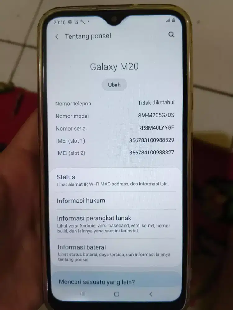 For sale Samsung m20