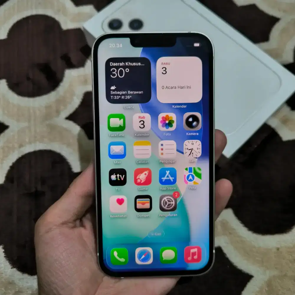 iPhone 13 128gb Starlight Resmi iBox Fullset