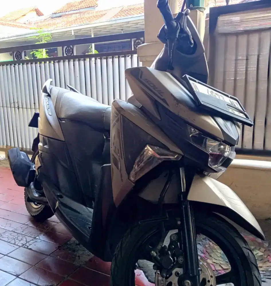 Yamaha New Soul GT-125cc 2012 abu2 ori mulus mantap.