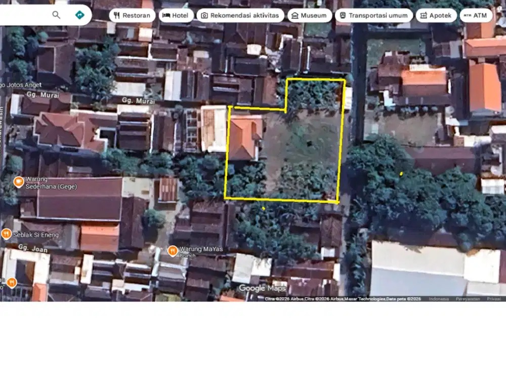 Tanah Pekarangan Tengah Kota Madiun