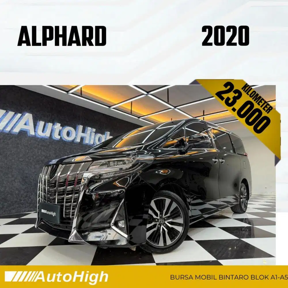 DP10% [Km23.000] Alphard G 2020 Black Reg 2021 #AUTOHIGH