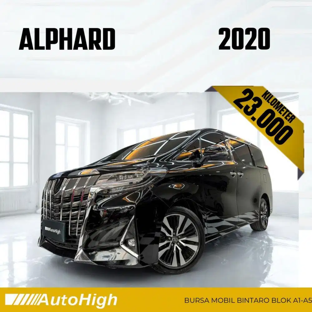 DP10% [Km23.000] Alphard G 2020 Black Reg 2021 #AUTOHIGH