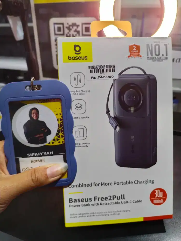 PB BASEUS RETRACTABLE 10000MAH 30W | ATLANTIS DAHSYAT