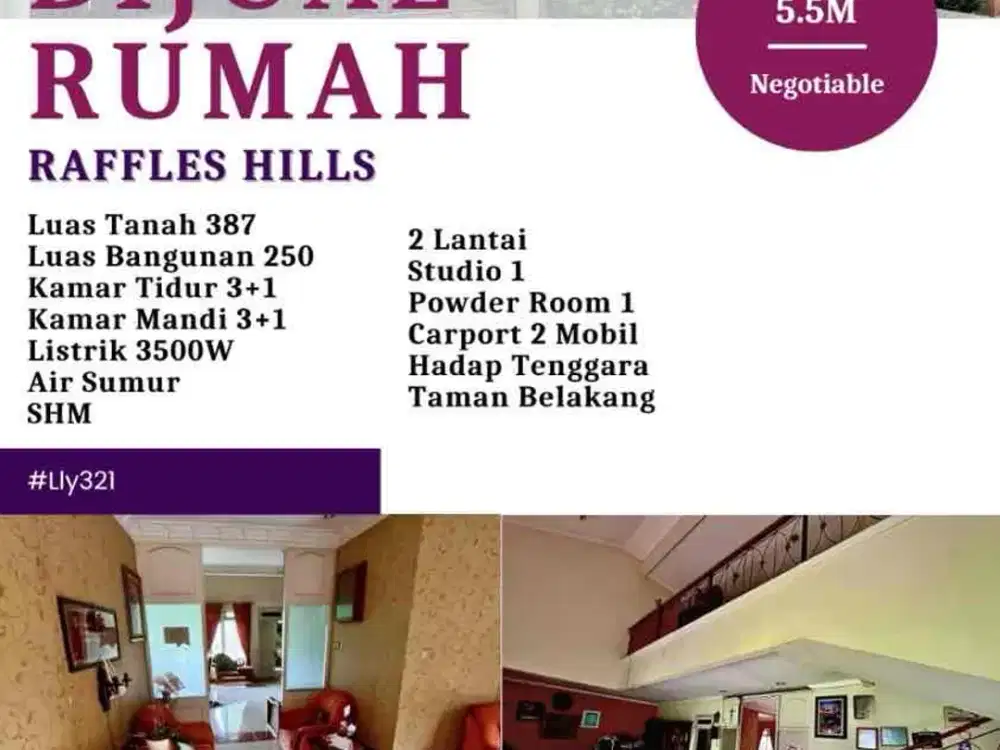 Tersedia rumah luas rapih untuk dijual didaerah strategis