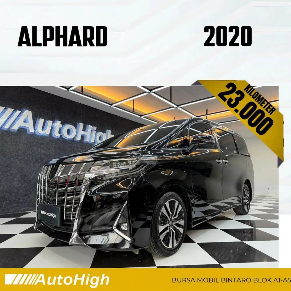 DP10% [Km23.000] Alphard G 2020 Black Reg 2022 #AUTOHIGH