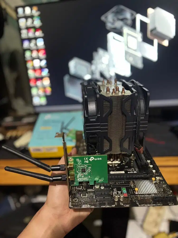 i3 9100f + mobo h310m +wificard tplink