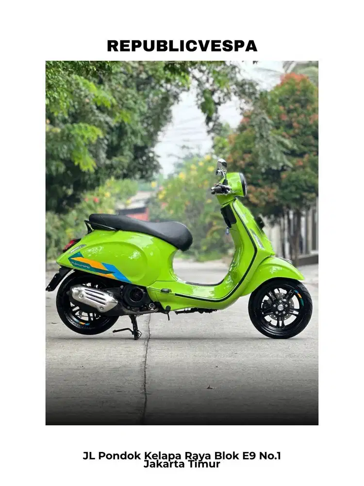 PIAGGIO VESPA PRIMAVERA S150 IGET NEW MODEL TH 2024 WARNA GREEN MAGNET