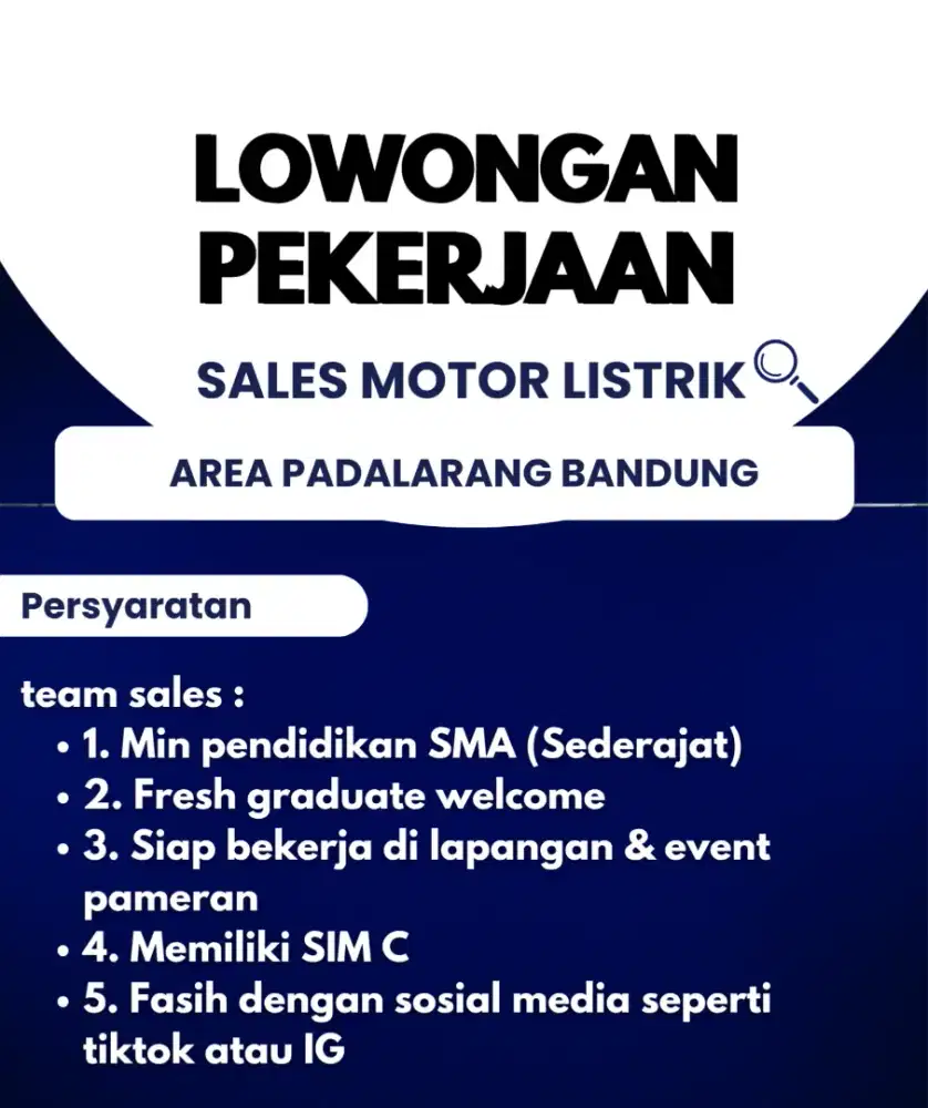 SALES MOTOR LISTRIK