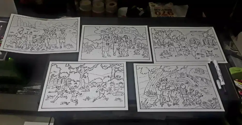 Jasa Pembuatan Desain Sketsa Mewarnai Gambar