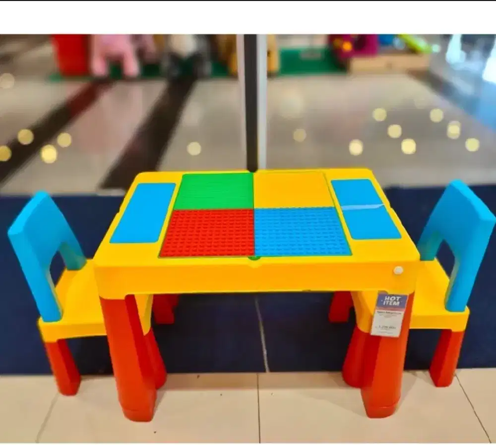 PRELOVED || Set Meja Lego  Tulis Belajar + 2