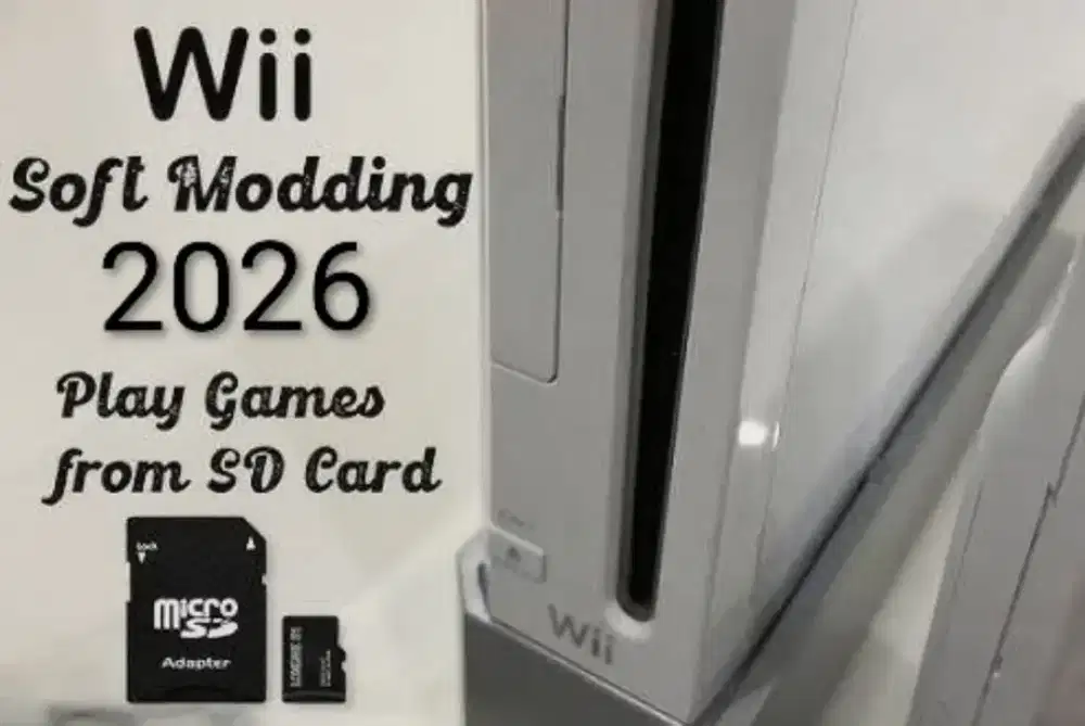 Jasa SOFTMODE Nintendo Wii