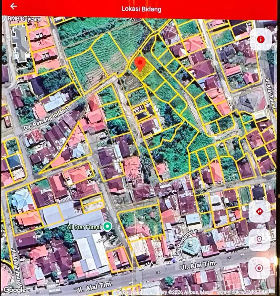Dijual Tanah Strategis di Ampang, Kota Padang