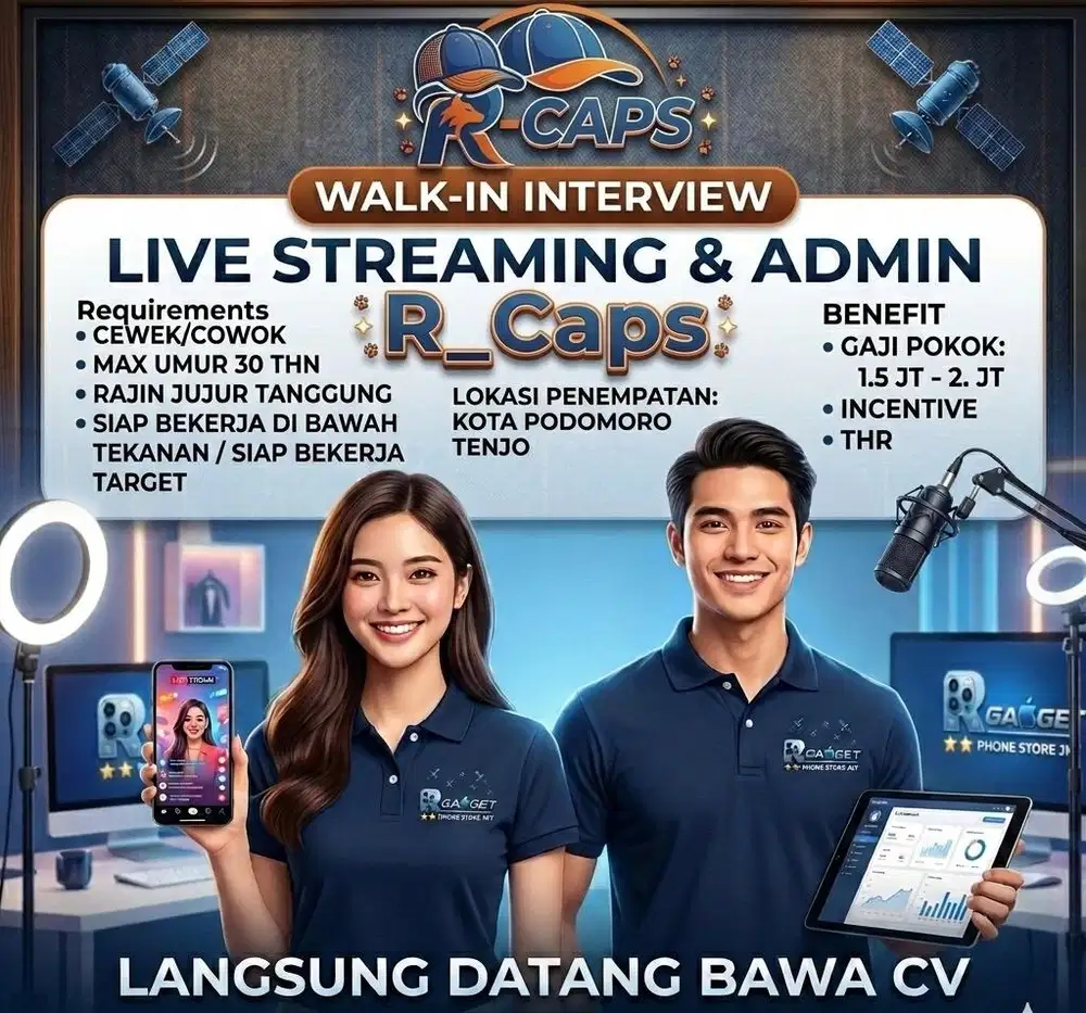Lowongan kerja live streaming